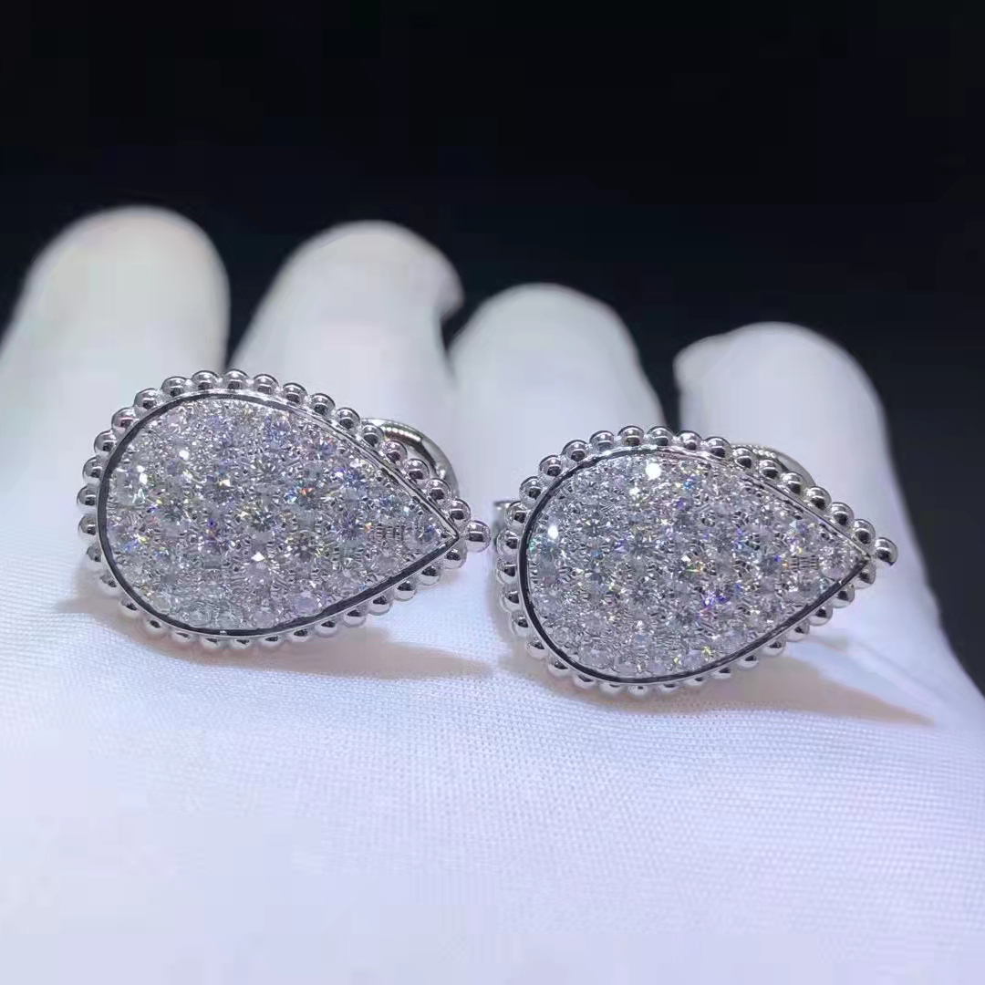 Boucheron Serpent Bohème Diamants White Gold Diamond L Motif Ear Clips Earrings