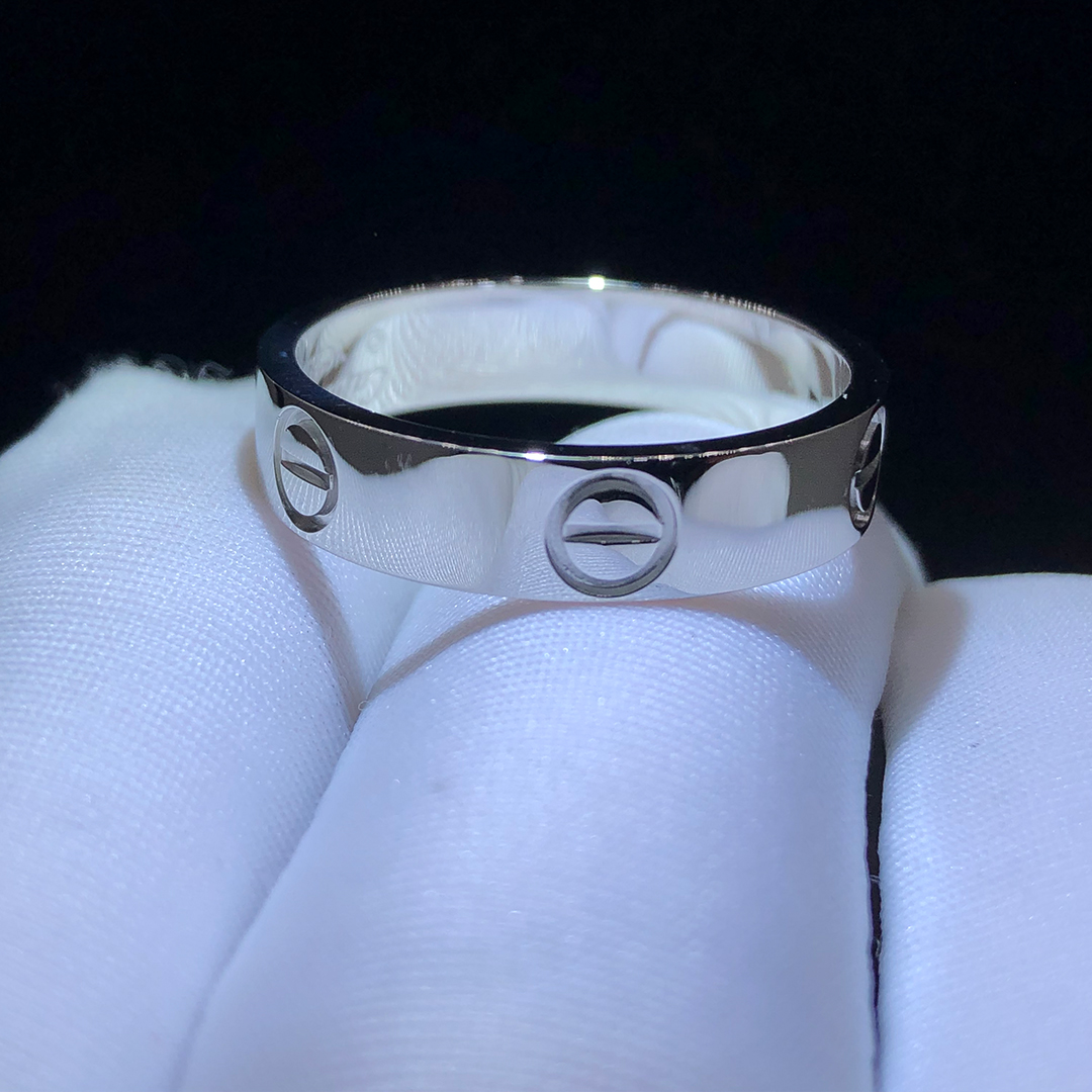 Cartier Platinum 5.5mm LOVE Brand Ring B4084900